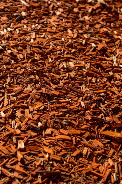 Cedar Mulch Spreading in Hayward